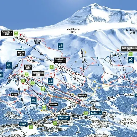 Lägenhet Le Nevada Vue A Vous Couper Le Soufle Crans-Montana