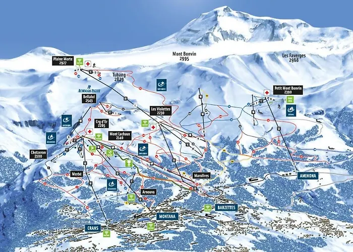 Lejlighed Le Nevada Vue A Vous Couper Le Soufle Crans-Montana